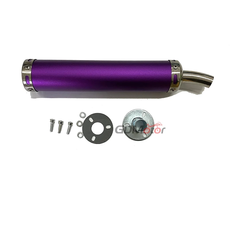Free shipping universal metal 60x280mm long motorcycle racing exhaust pipe muffler silencer 2stoke muffler escape for 50cc-240cc