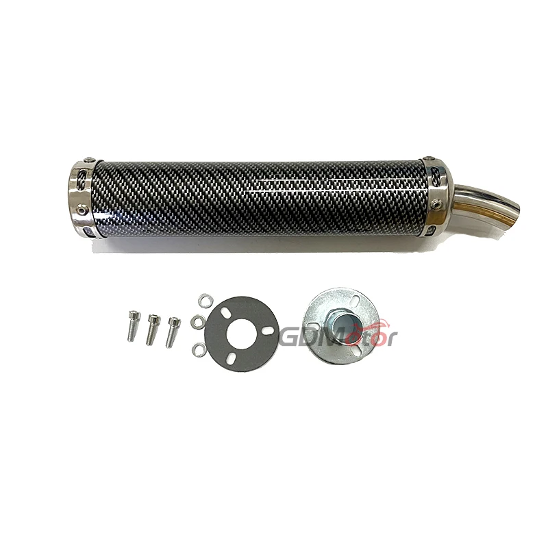 Free shipping universal metal 60x280mm long motorcycle racing exhaust pipe muffler silencer 2stoke muffler escape for 50cc-240cc