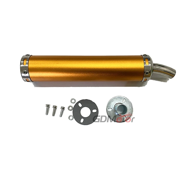 Free shipping universal metal 60x280mm long motorcycle racing exhaust pipe muffler silencer 2stoke muffler escape for 50cc-240cc