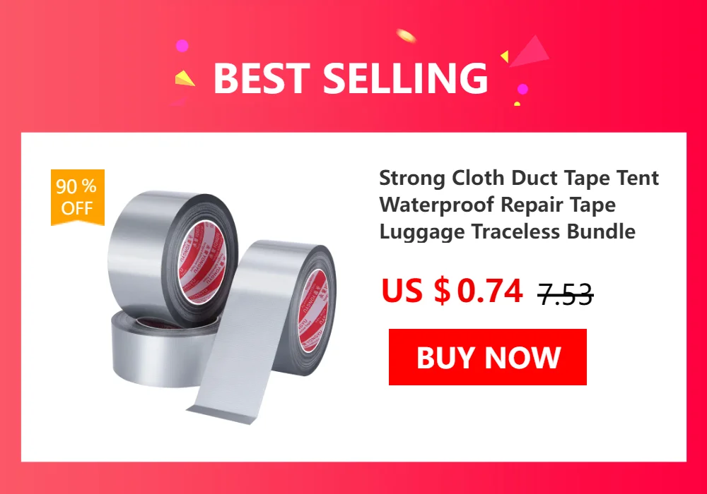 Insulation Aluminum Foil Tape Heat Resistant Aluminum Duct Tape Black Waterproof Fireproof Self Adhesive Tape 20m/50m Length