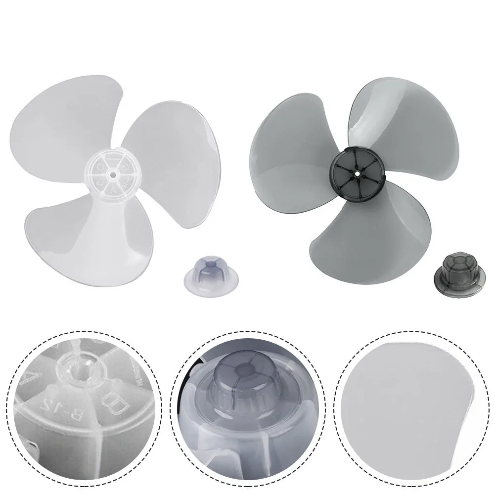 16 Inch 3 Leaves Fan Blades Household Plastic Fan Blade Three Leaves For Standing Pedestal Fan Table Fanner General Accessories