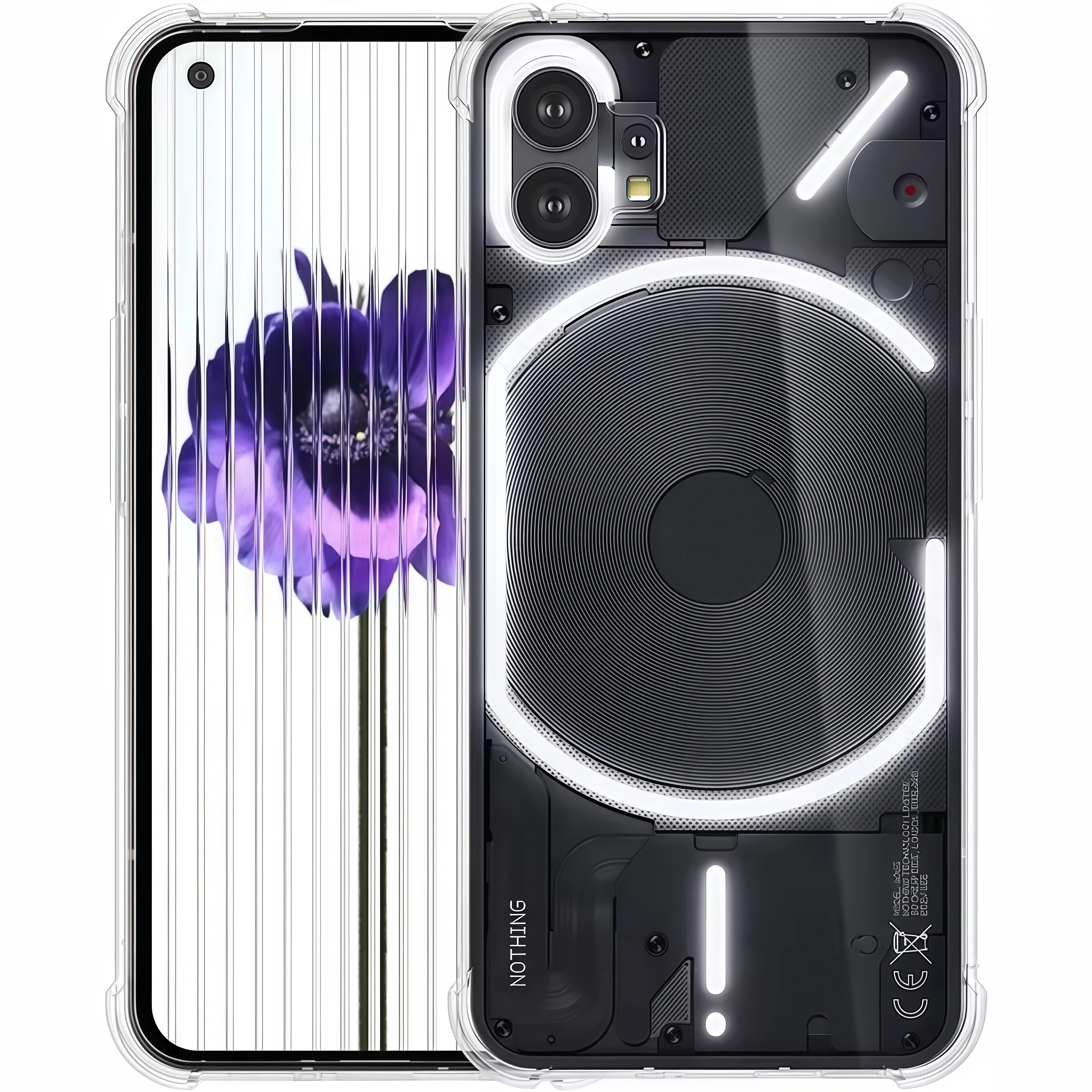 Transparent Shockproof Silicone Clear Airbags Case For Nothing Phone 4a 3 3a Lite 2a Plus 1 CMF Phone 2 Pro 1 Phone Back Cover