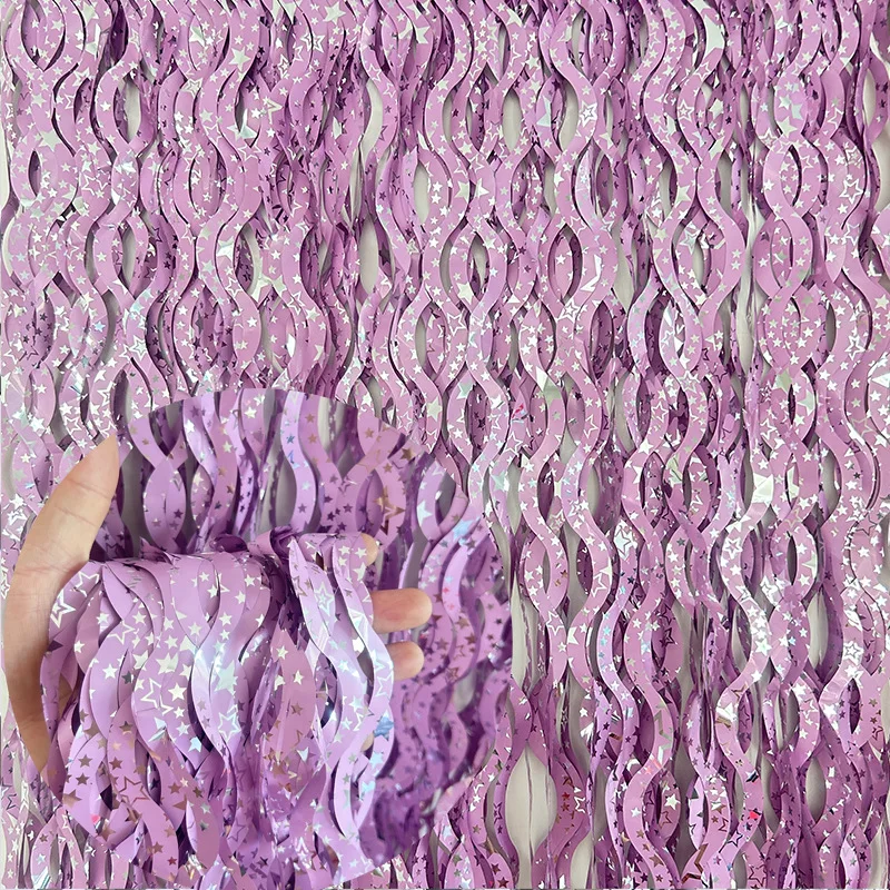 New Foil Fringe Laser Curtains Party Decorations Photo Backdrops for Birthday Wedding Christmas Graduation Party Decor