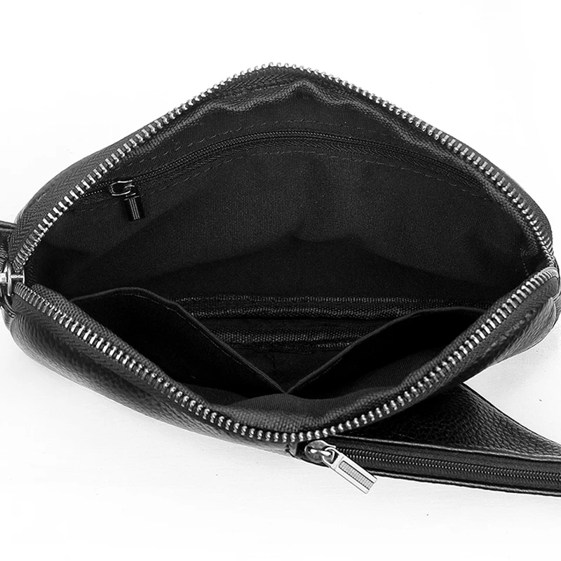 Small Leather Sling Crossbody Chest Bag Lightweight Daypack Slim Anti-Theft Cross Body Bag Over Shoulder Backpack Pack Man Woman