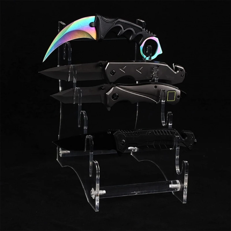 Acrylic Transparent Knife Holder Countertop Cutlery Storage Knives Display Stand Drop Shipping