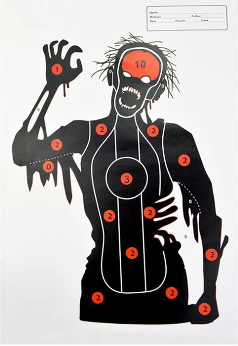 1pcs Shooting Target Paper 45x32cm Shooting Range Paper Silhouette Targets - for Guns, Rifles, Pistol, BB Guns, Air Gun