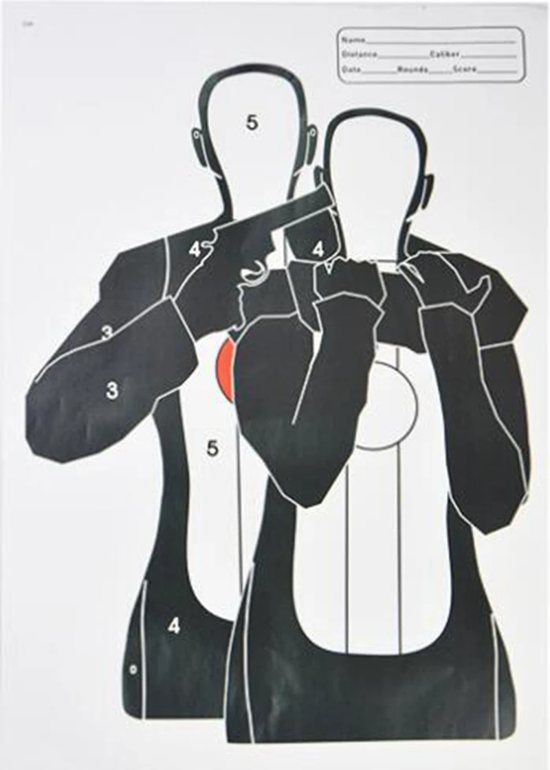 1pcs Shooting Target Paper 45x32cm Shooting Range Paper Silhouette Targets - for Guns, Rifles, Pistol, BB Guns, Air Gun