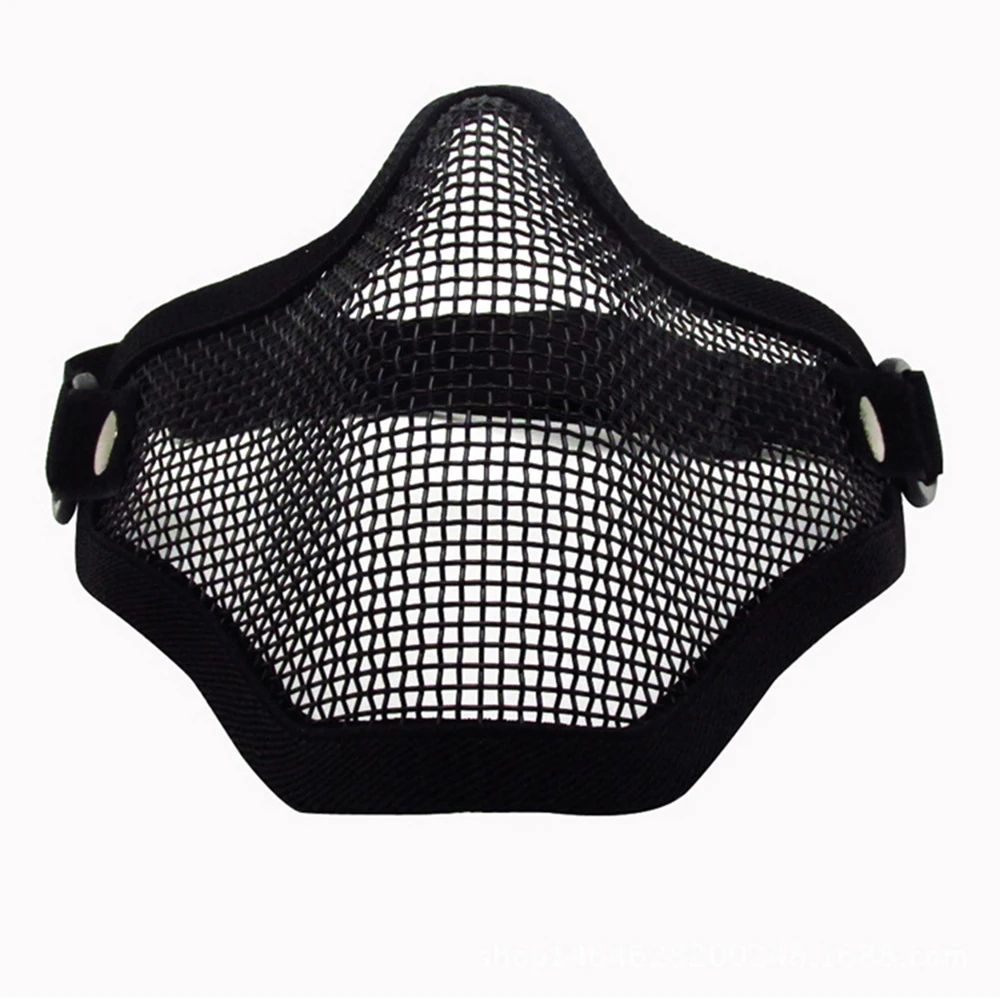 Tactical Airsoft Mask Outdoor Hunting Metal Wire Mesh Protective Mask BB Gun Shooting Paintball Accessories