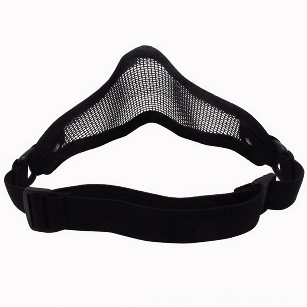Tactical Airsoft Mask Outdoor Hunting Metal Wire Mesh Protective Mask BB Gun Shooting Paintball Accessories