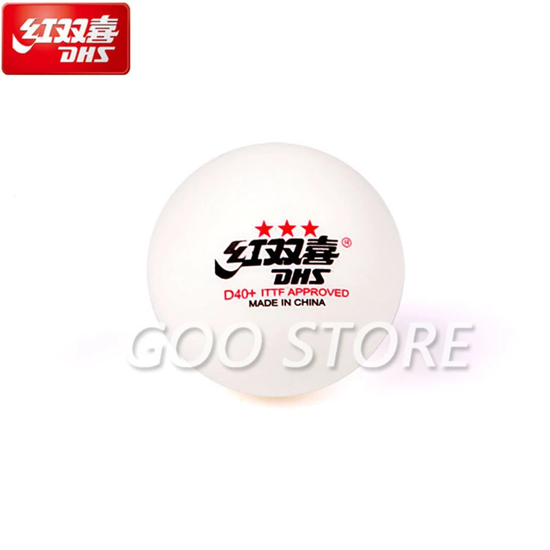 DHS 3 Star D40+ Table Tennis Ball 3-STAR New Material ABS Seamed Poly Plastic Original DHS Ball 3 Star Ping Pong Balls