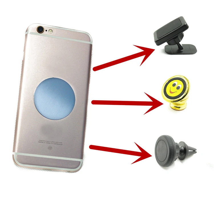 10pcs 40mm 35mm 30mm 25mm 20mm Metal Plate disk iron sheet for Magnet Mobile Phone Holder For Magnetic Car Phone Stand holders