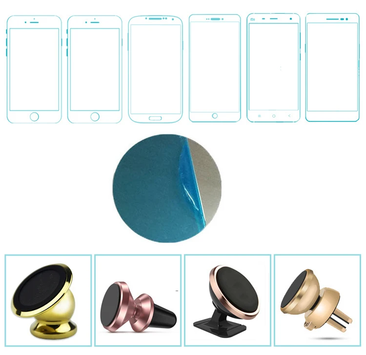 10pcs 40mm 35mm 30mm 25mm 20mm Metal Plate disk iron sheet for Magnet Mobile Phone Holder For Magnetic Car Phone Stand holders