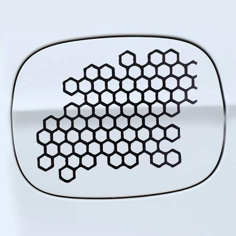 Motorcycle Sticker Honeycomb Waterproof Stickers Helmet Decals Car Stickers Bumper Creative Decoration Sticker Car Accessories