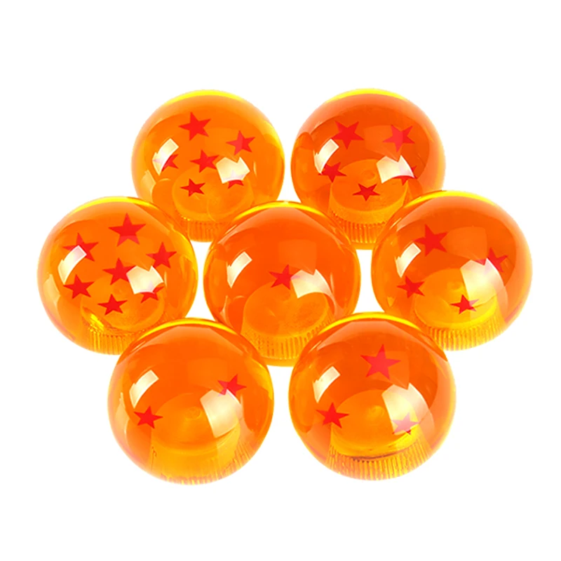 Universal Auto Shift Knob Star Orange 54mm Diameter Gear Shift Knob 1-7 STARS