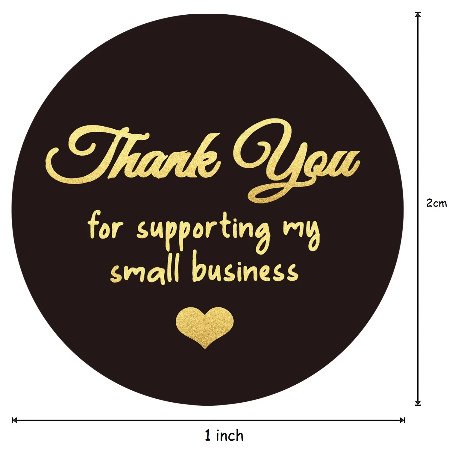 Thank You Stickers Seal Labels 50-500PCS Gold Foil Paper Decoration Sticker For Handmade Wedding Gift Labels Stationery 4 Colors