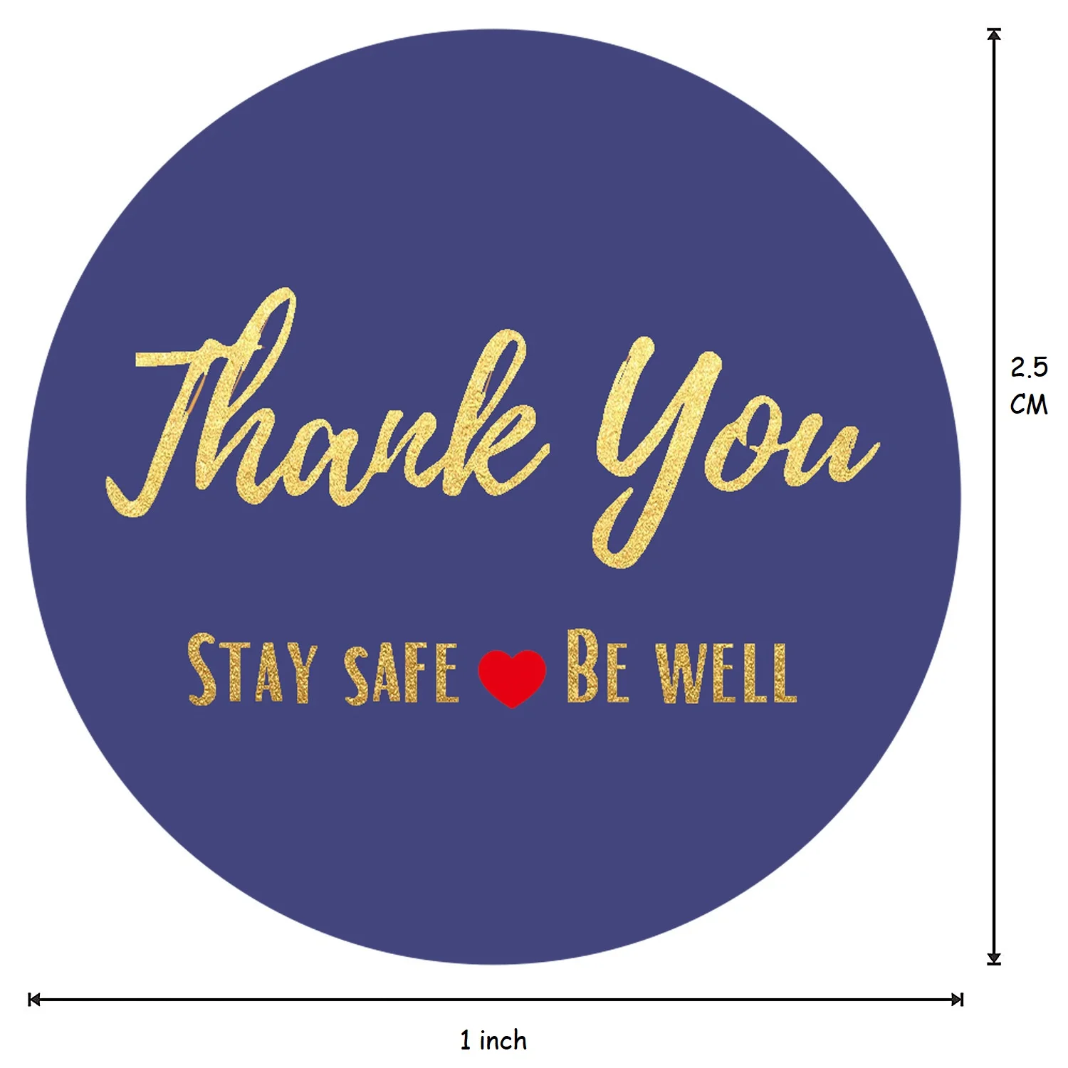 Thank You Stickers Seal Labels 50-500PCS Gold Foil Paper Decoration Sticker For Handmade Wedding Gift Labels Stationery 4 Colors