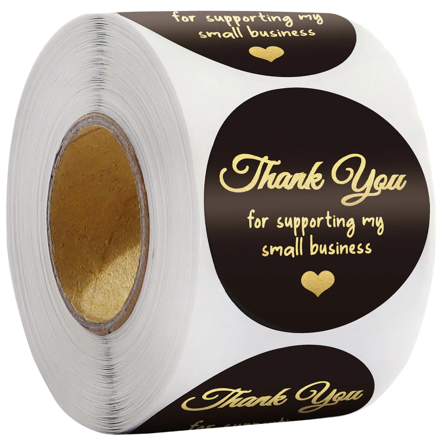 Thank You Stickers Seal Labels 50-500PCS Gold Foil Paper Decoration Sticker For Handmade Wedding Gift Labels Stationery 4 Colors