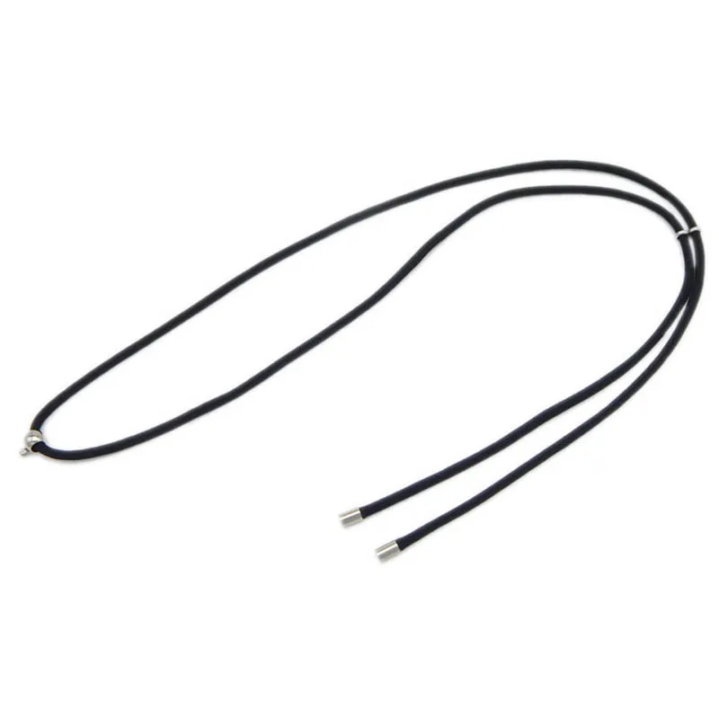 50pcs/lot Stainless Steel End Caps 2/3/4/5mm Hole fitting Leather Rope Cord Thread End Crimping For DIY Bracelet Jewelry Making