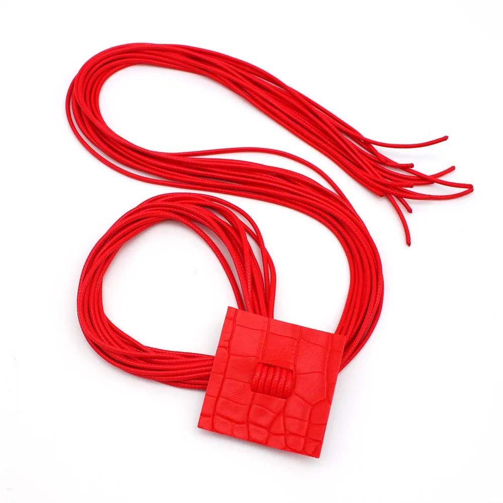TOTABC Punk Leather Pendant Necklaces Handmade Ethnic Tribal Necklaces For Women Pulsera Necklaces Femme Fashion Jewelry