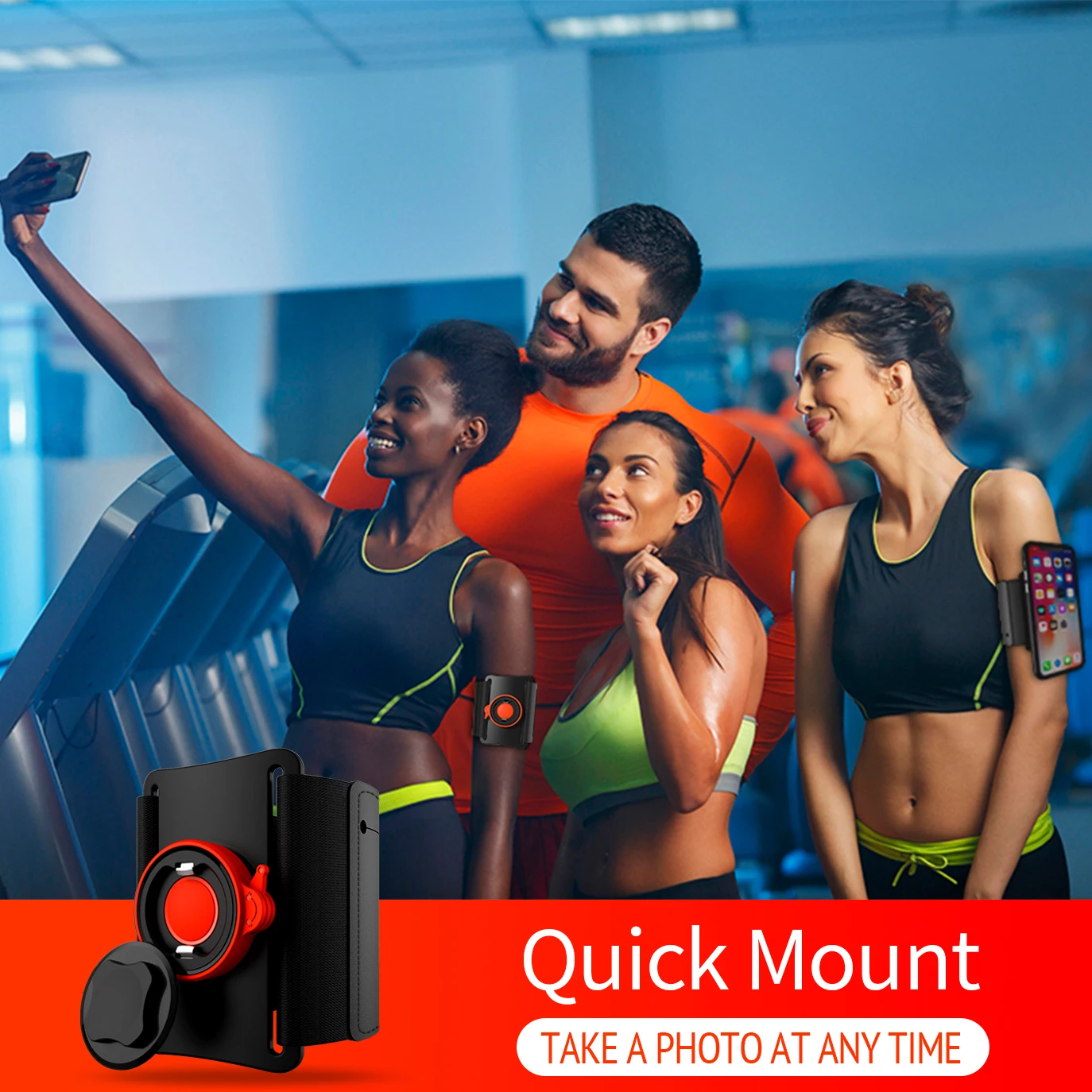 Outdoor Wristband Armbands Phone Holder Running Climbing Fitness Arm Band Wrist Case Stand Lock Men Women for iPhone Xiaomi