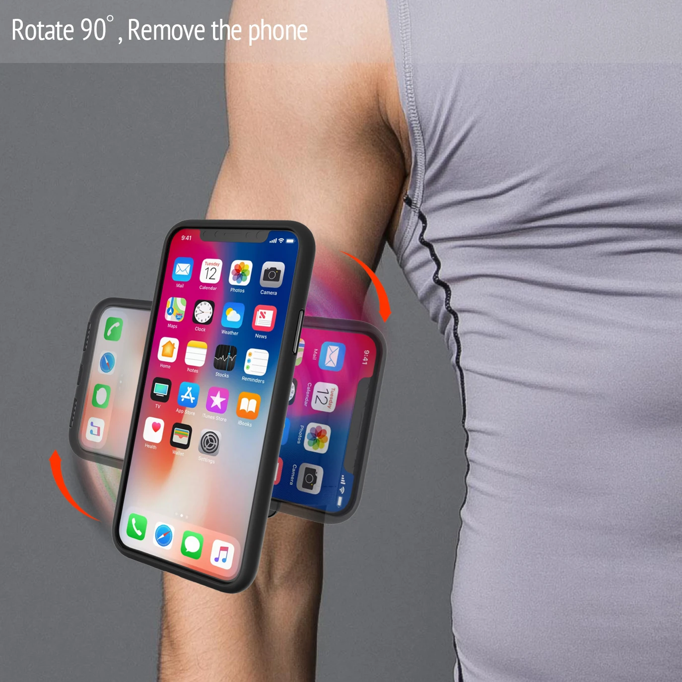Outdoor Wristband Armbands Phone Holder Running Climbing Fitness Arm Band Wrist Case Stand Lock Men Women for iPhone Xiaomi