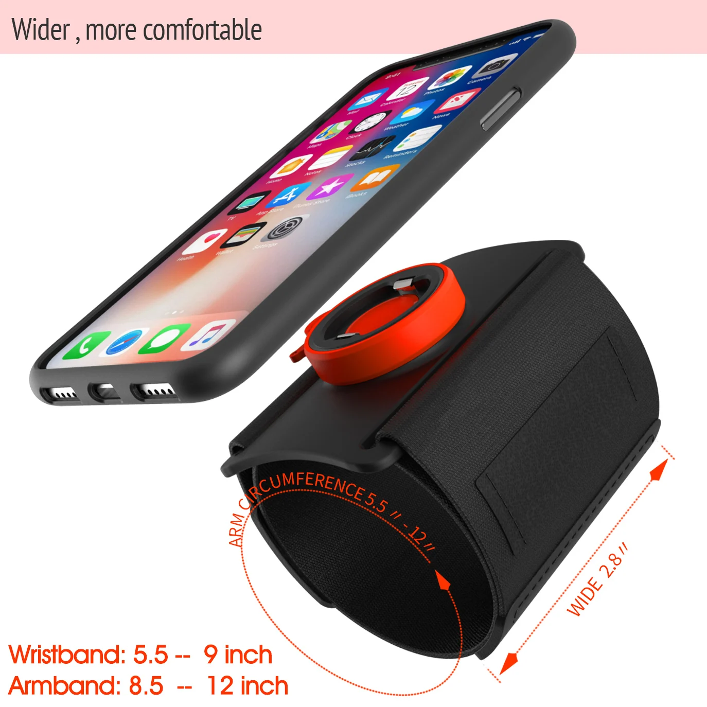 Outdoor Wristband Armbands Phone Holder Running Climbing Fitness Arm Band Wrist Case Stand Lock Men Women for iPhone Xiaomi