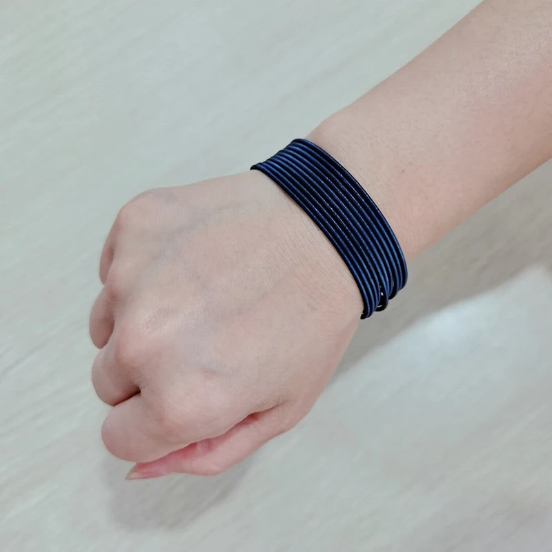 New Fashion Jewelry Women's Gift Carbon Steel Material Diameter 1.7mm Spring Screw Head Can Open Elastic Color Spring Bracelet