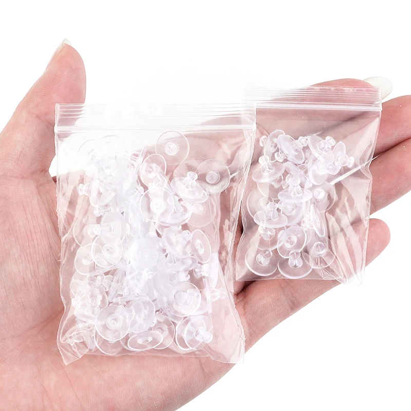 200pcs-2000/lot Rubber Earring Back Silicone Ear Plug Blocked Caps Earrings Back Stoppers For DIY Jewelry Findings Making
