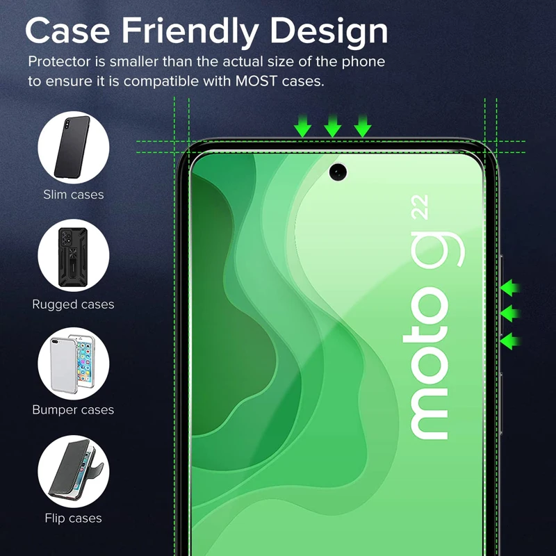 4PCS Tempered Glass for Motorola Moto G10 G20 G30 G50 G60 G100 G200 G31 G41 G51 G71 G22 G52 G82 E40 E20 Screen Protector Film