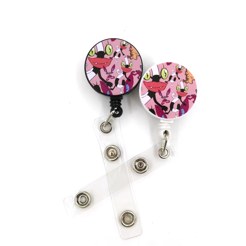 Ohh Real Monsters Cute Credit Card Cover Lanyard Bags Retractable Badge Reel Student Nurse Exhibition Enfermera Name Clips Card