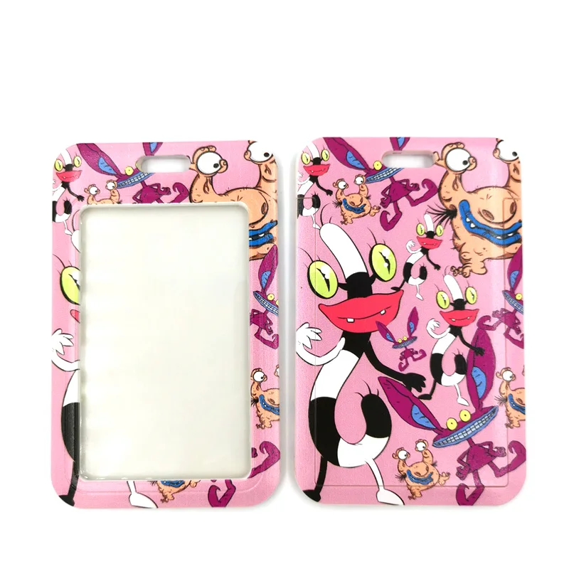 Ohh Real Monsters Cute Credit Card Cover Lanyard Bags Retractable Badge Reel Student Nurse Exhibition Enfermera Name Clips Card