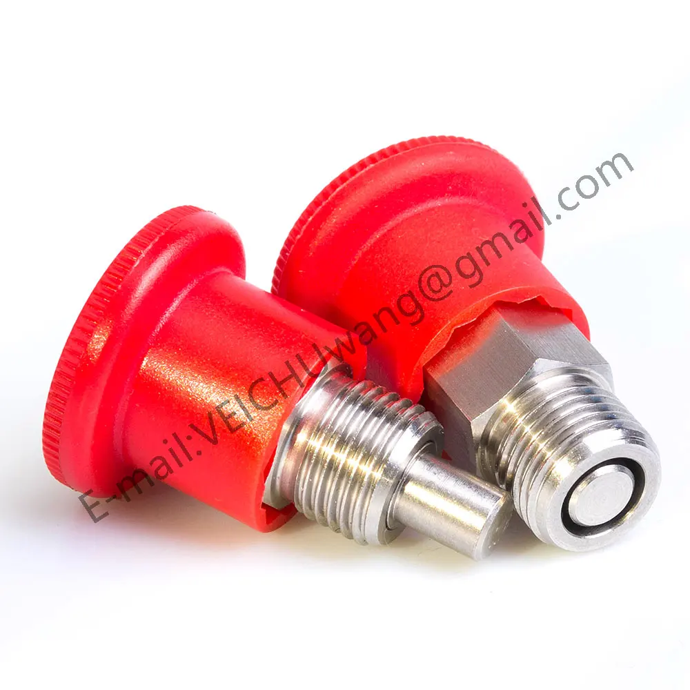 VEICHU Plastic Knob Stainless/Carbon Steel Index Bolt VCN218 Three Colors Rapid Release Pins Mini Indexing Plungers