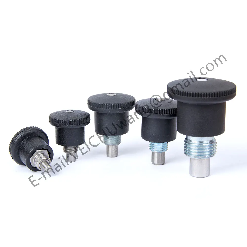 VEICHU Plastic Knob Stainless/Carbon Steel Index Bolt VCN218 Three Colors Rapid Release Pins Mini Indexing Plungers