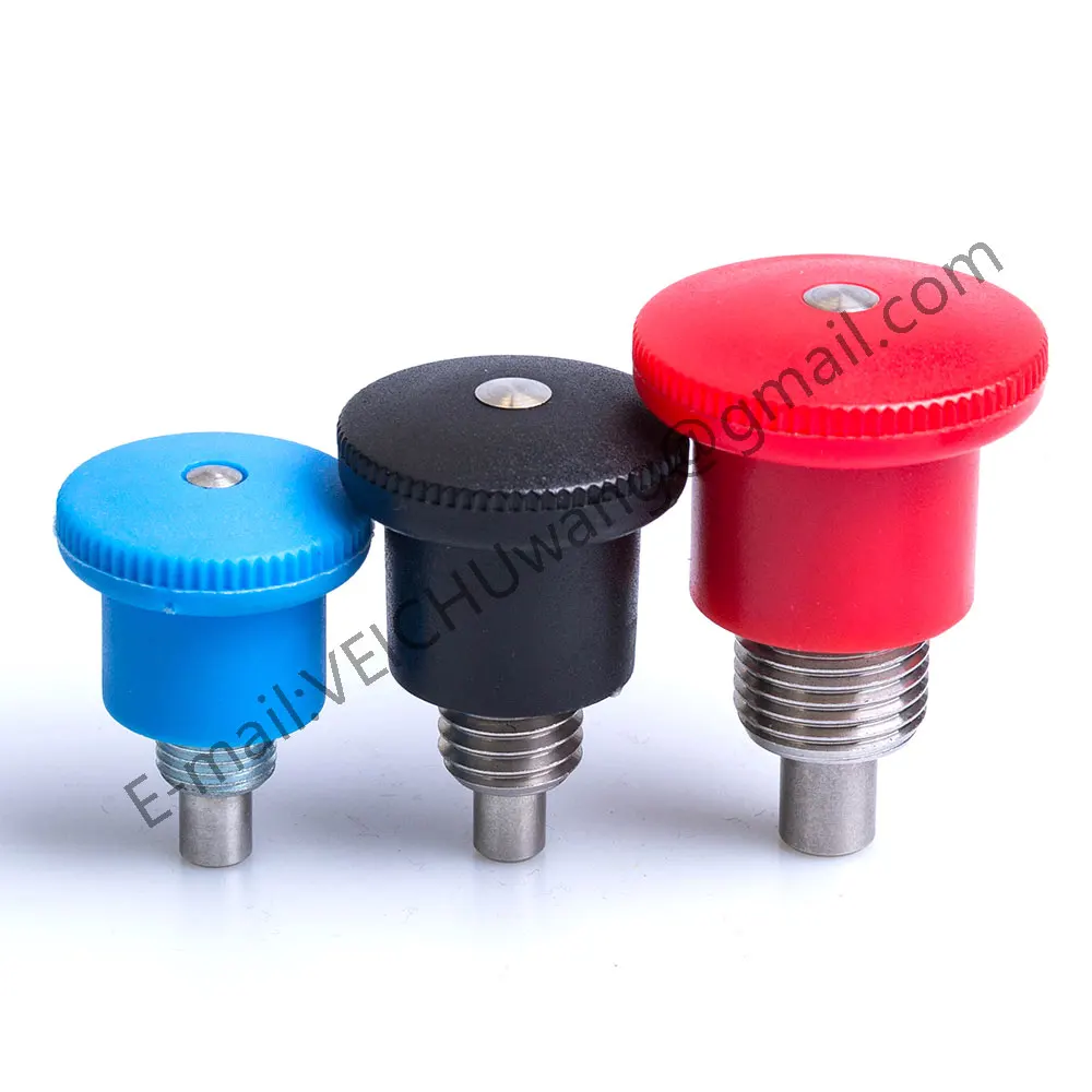 VEICHU Plastic Knob Stainless/Carbon Steel Index Bolt VCN218 Three Colors Rapid Release Pins Mini Indexing Plungers