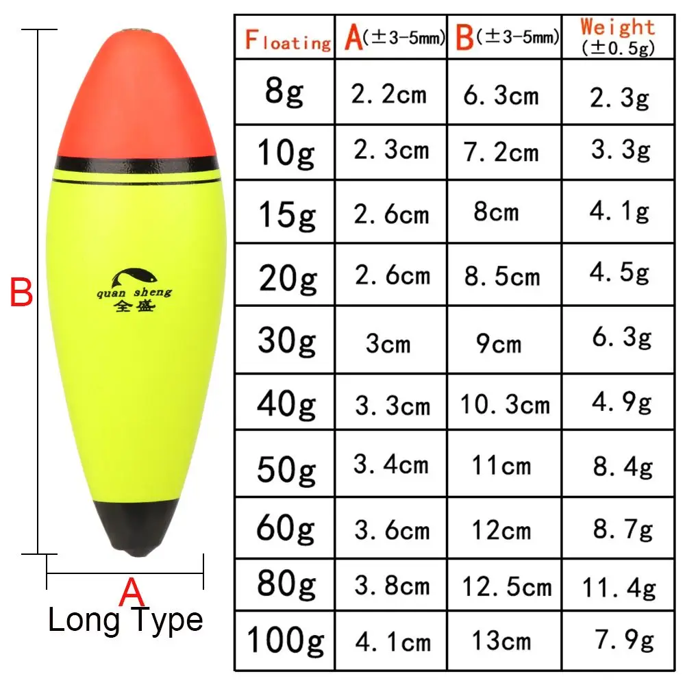EVA Sea Rock Long/oval Buoyancy Cat Fish Bobber Eva Foam Ball Boia Night Fishing Float Plastic 8/10/15/20/30/40/50/60/80/100g