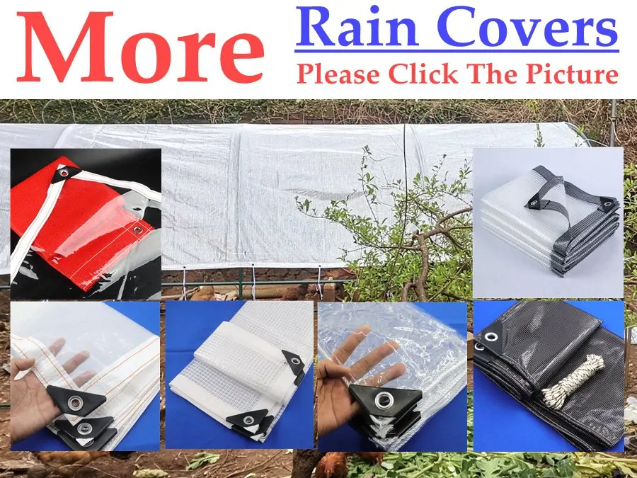 Transparent PE Film Tarpaulin Balcony Succulent Plant Cover Gazebo Tent Rainproof Awning Garden Furniture Waterproof Tarp Cover