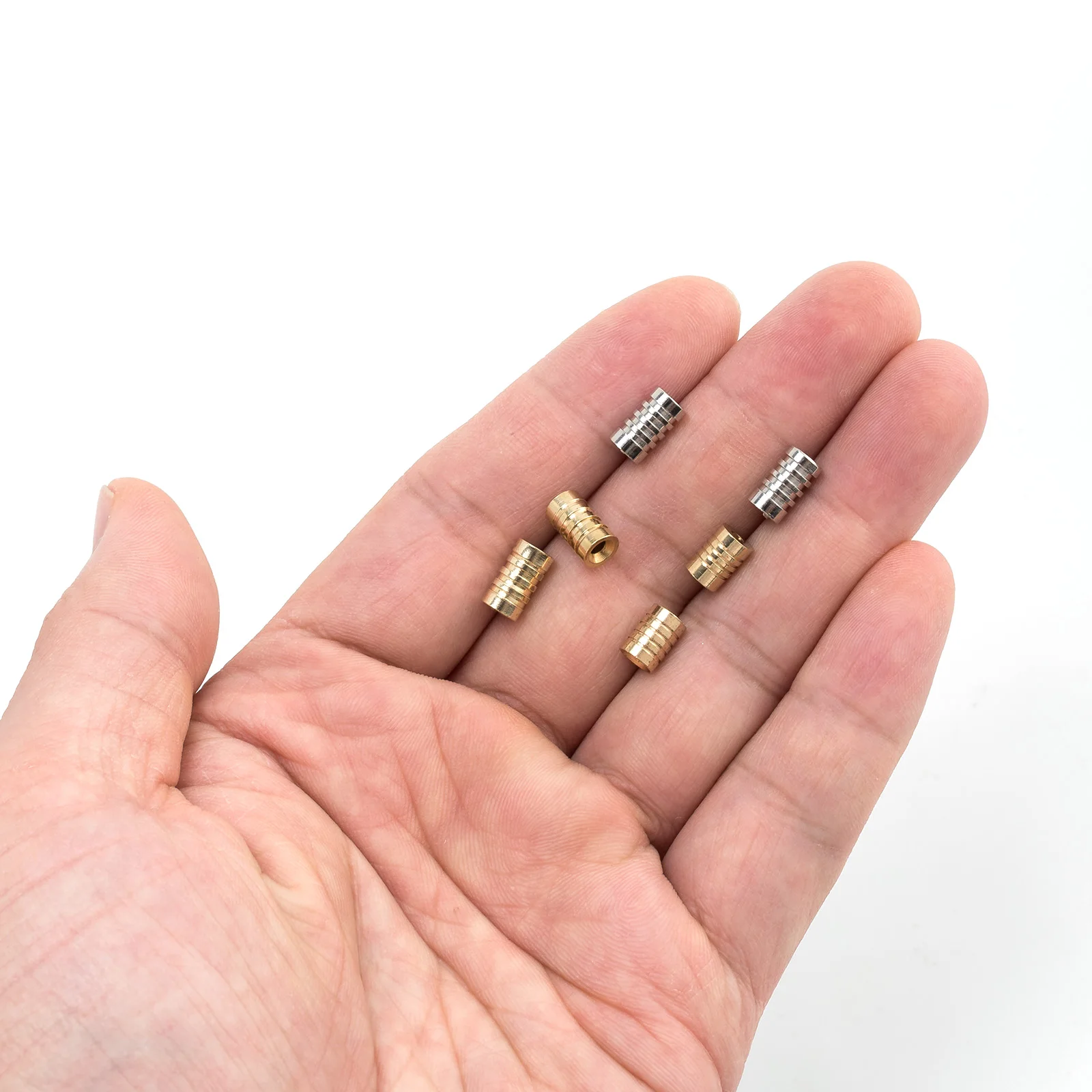10/20pcs Fishing Spinner Bead Lure Bodies for Making Spinnerbait Taxes Rig Inline Spinner Bass Trout Perch Crappies Freshwater