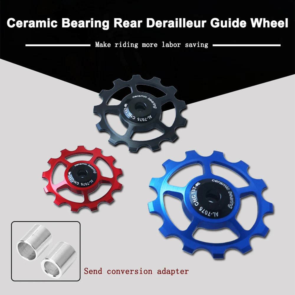 Bicycle Pulley Roller Idler Rear Derailleur 11T 12T 13T 14T 15T 16T 17T Guide MTB Road Bike Ceramics Bearing Jockey Wheel Parts