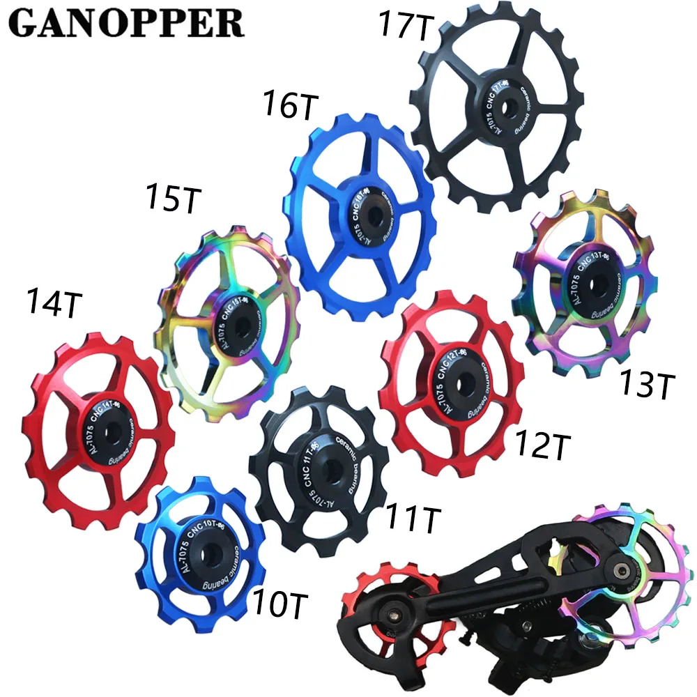 Bicycle Pulley Roller Idler Rear Derailleur 11T 12T 13T 14T 15T 16T 17T Guide MTB Road Bike Ceramics Bearing Jockey Wheel Parts