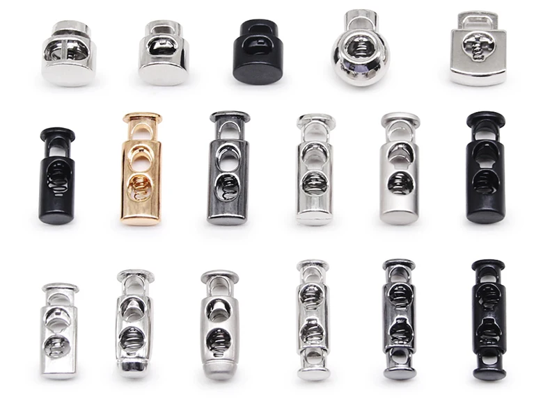 10 Pieces Vintage Alloy Silver Gunmetal Metal Stopper Handmade DIY Apparel Sewing Accessories Clamp Stopper Cord Lock Toggle