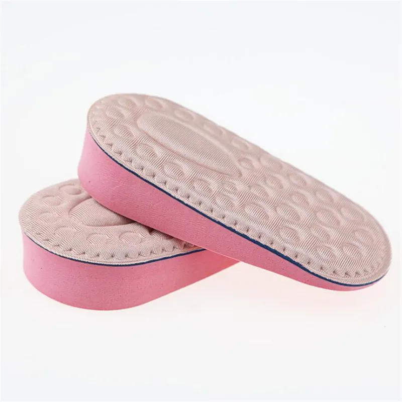 EVA Memory Foam Height Increased Insoles Heel Pad Invisible Shoe Inserts Heighten Increase Half Insole Foot Care Shoes Cushion