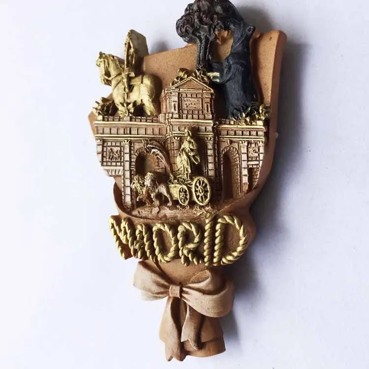 Europe Spain Valencia Madrid Fridge Magnets Tourist Souvenir Decoration Articles Handicraft Magnetic Refrigerator Collection