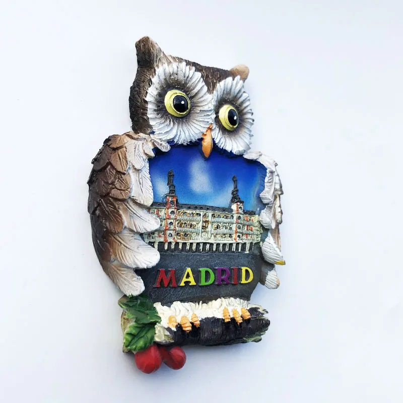 Europe Spain Valencia Madrid Fridge Magnets Tourist Souvenir Decoration Articles Handicraft Magnetic Refrigerator Collection