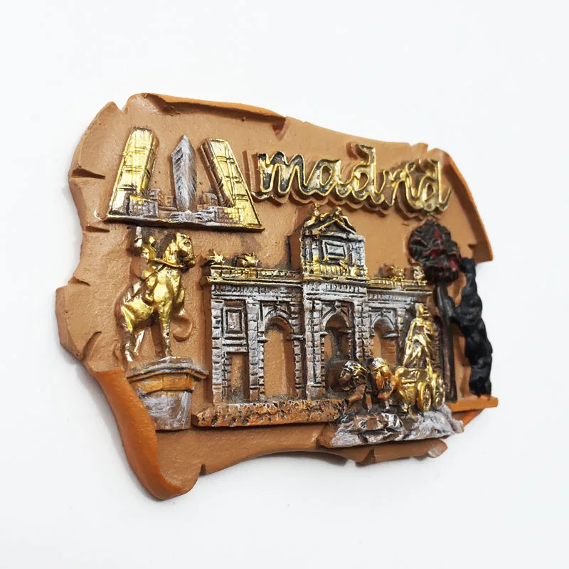 Europe Spain Valencia Madrid Fridge Magnets Tourist Souvenir Decoration Articles Handicraft Magnetic Refrigerator Collection
