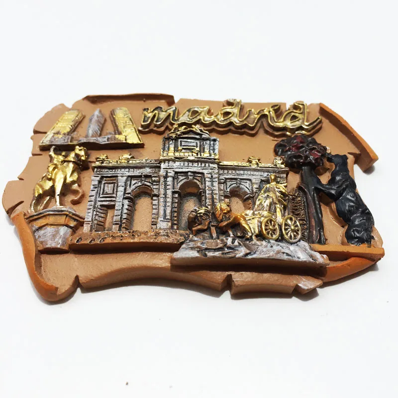 Europe Spain Valencia Madrid Fridge Magnets Tourist Souvenir Decoration Articles Handicraft Magnetic Refrigerator Collection
