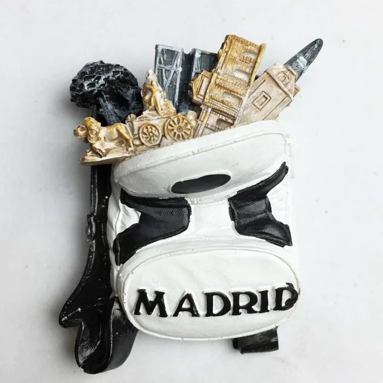 Europe Spain Valencia Madrid Fridge Magnets Tourist Souvenir Decoration Articles Handicraft Magnetic Refrigerator Collection