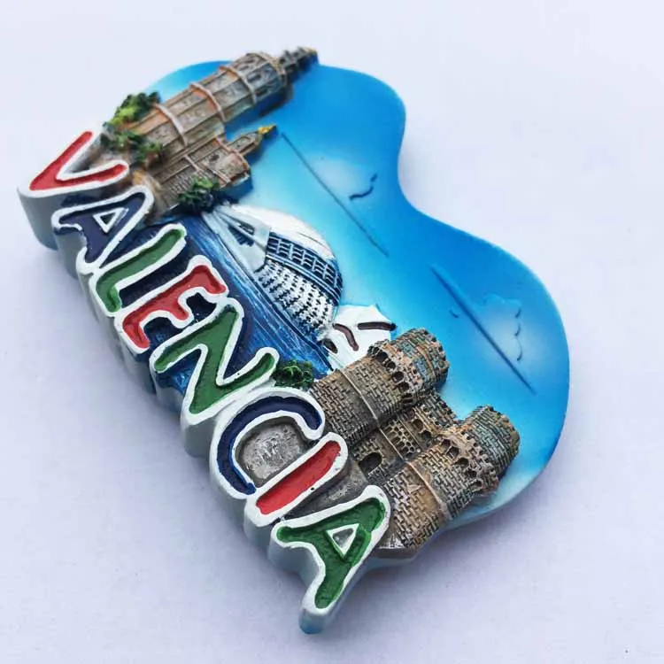 Europe Spain Valencia Madrid Fridge Magnets Tourist Souvenir Decoration Articles Handicraft Magnetic Refrigerator Collection