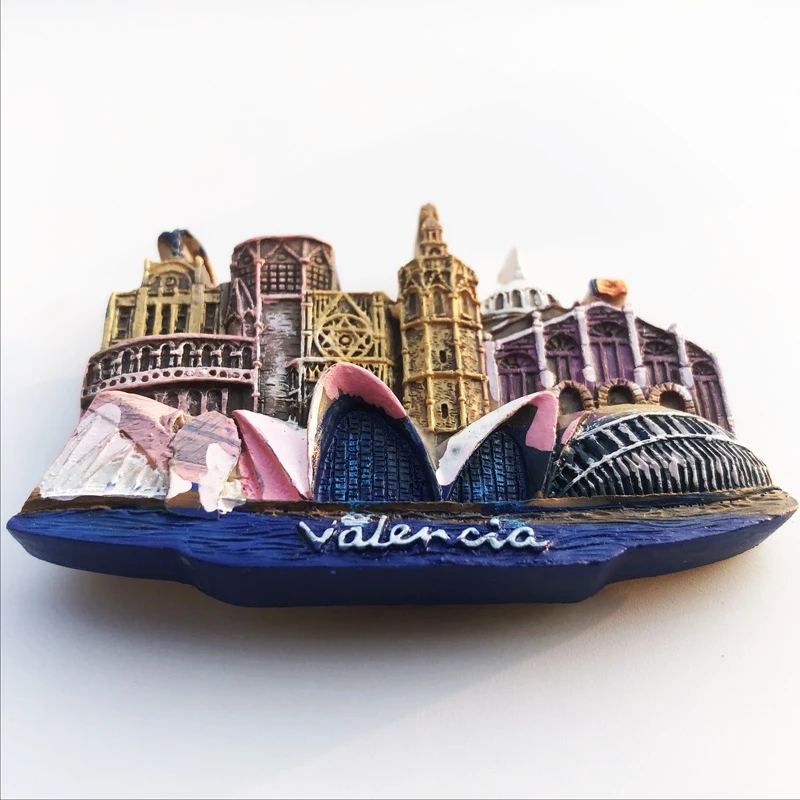 Europe Spain Valencia Madrid Fridge Magnets Tourist Souvenir Decoration Articles Handicraft Magnetic Refrigerator Collection