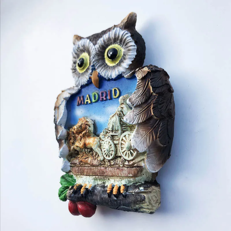 Europe Spain Valencia Madrid Fridge Magnets Tourist Souvenir Decoration Articles Handicraft Magnetic Refrigerator Collection