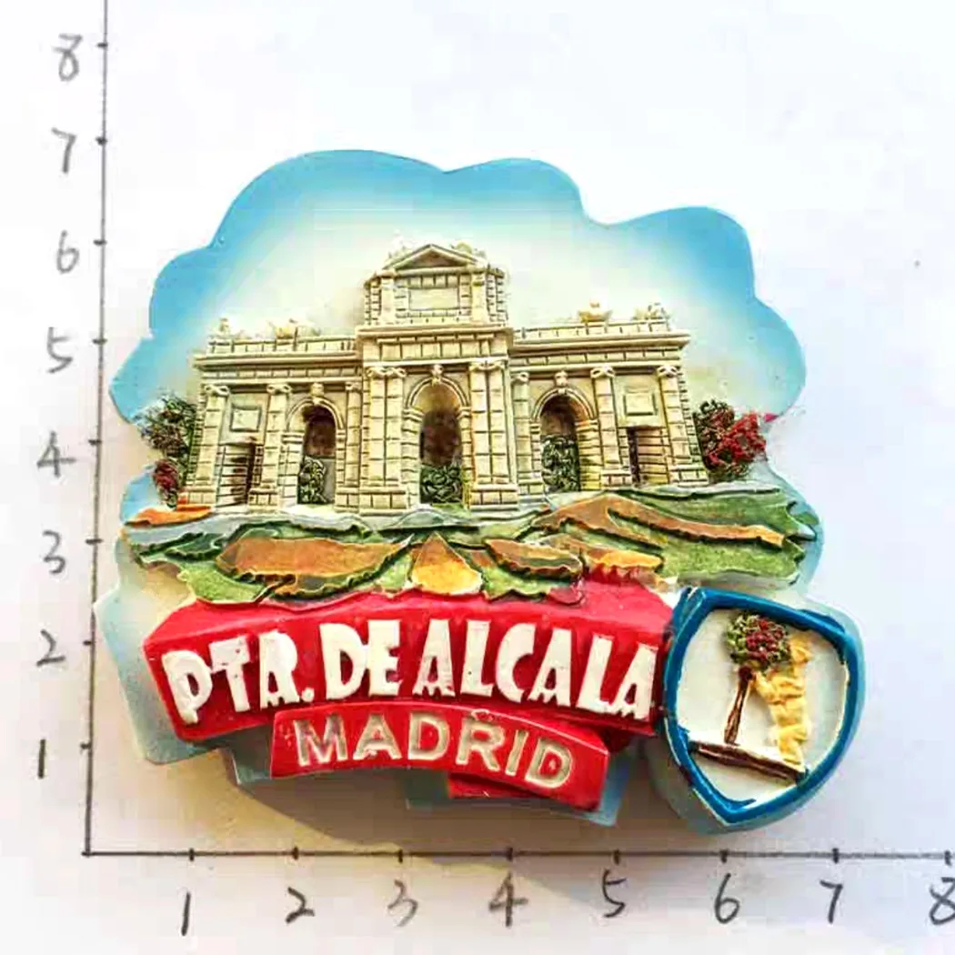 Europe Spain Valencia Madrid Fridge Magnets Tourist Souvenir Decoration Articles Handicraft Magnetic Refrigerator Collection